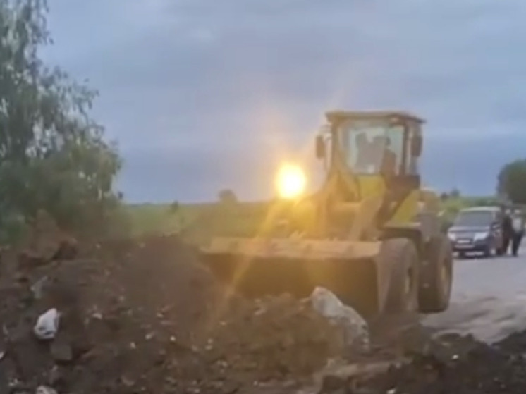 В Липецкой области начали устранять созданные на пути мятежников препятствия