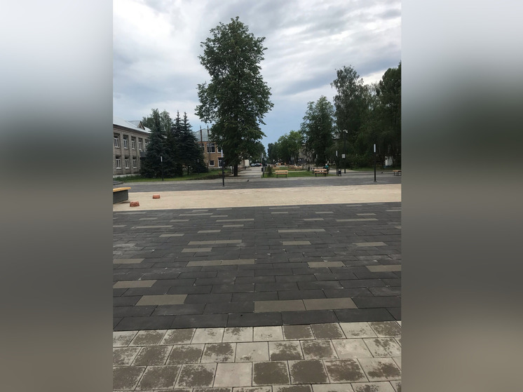 На Советской улице в Пестово прошел первый этап благоустройства
