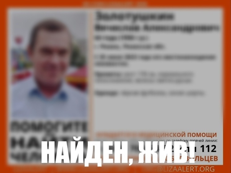 Пропавшего в Рязани 64-летнего мужчину на дороге обнаружил прохожий