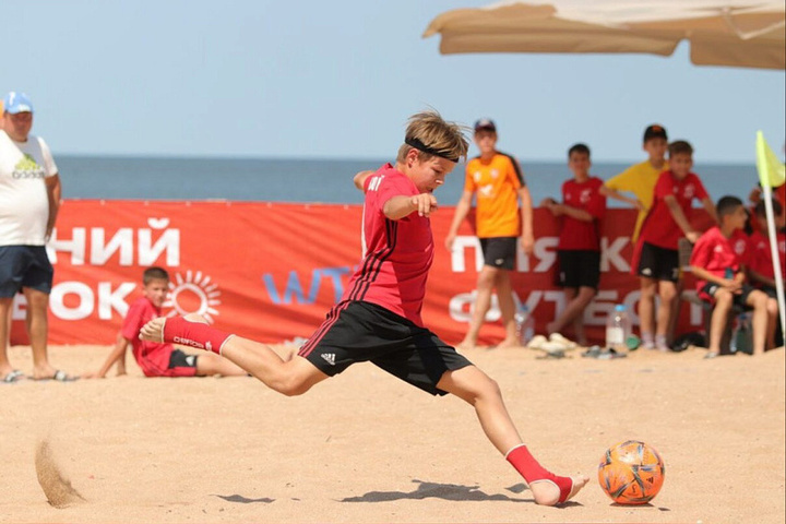 20 teams took part in the children's beach soccer tournament in Temryuk district
