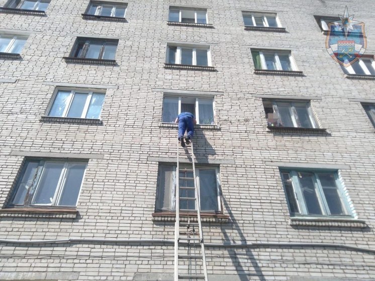 В Приозерске спасатели вызволили запершегося в квартире маленького ребенка