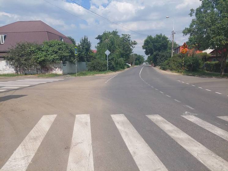 Улицу Толбухина в Краснодаре отремонтировали на всём протяжении