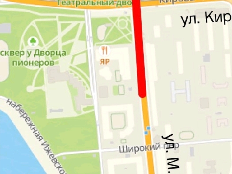 Ул. Максима Горького в Ижевске перекроют на ближайшие выходные, 1-3 июля