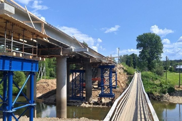 Костромские ремонты: мост через реку Меру откроют в конце сентября