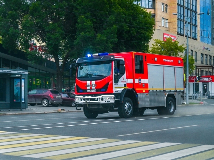 В Челябинске из здания во время пожара эвакуировались 38 человек