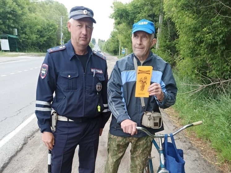 В Ряжском районе сотрудники ГИБДД провели беседы с велосипедистами