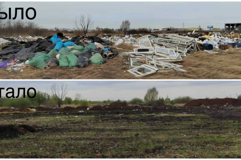 В Татарстане экологи обнаружили свалку строительного мусора