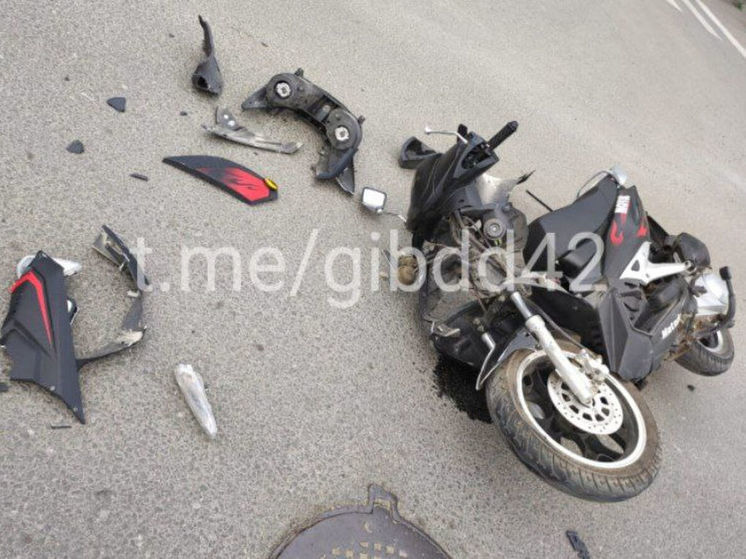 ДТП с участием мотоцикла произошло в Кузбассе