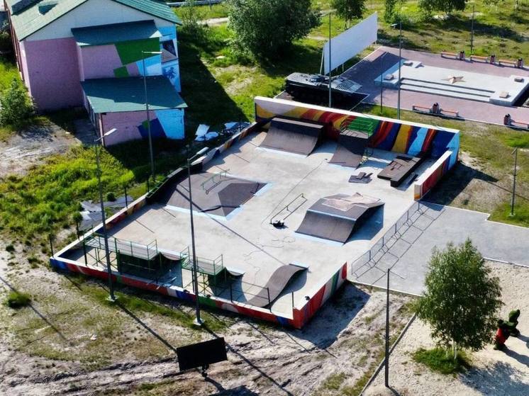 В Уренгое скейт-парк открыли после реконструкции