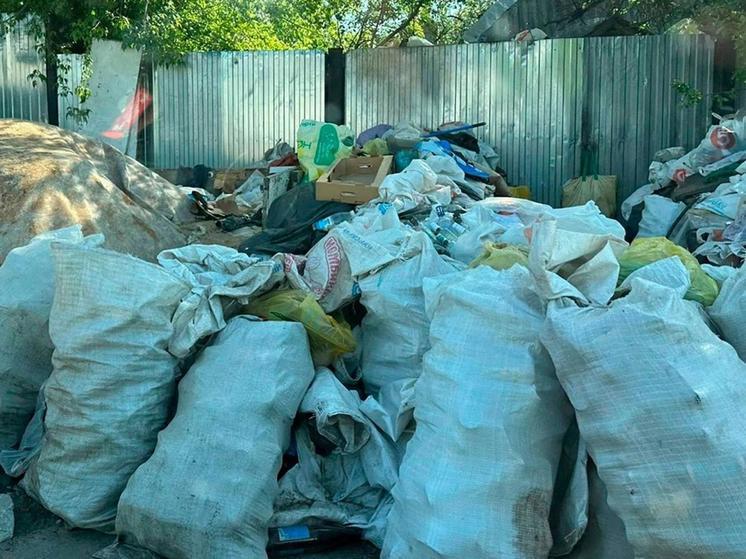 Горы мусора появились на улице Чапаева в брянском Дятьково
