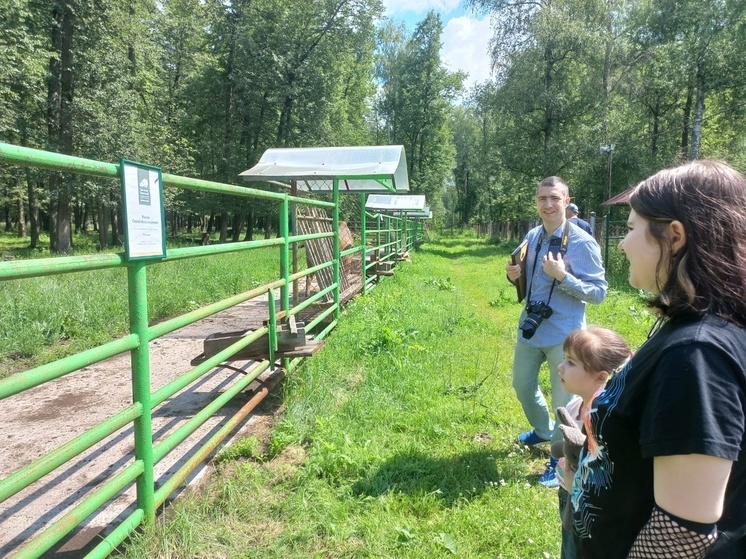 Посетитель Приокско-Террасного заповедника Серпухова преподнес своей семье необычный сюрприз