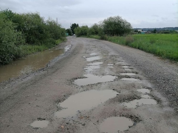 Автобусы не довозят дачников до СНТ из-за разбитой дороги в Чите