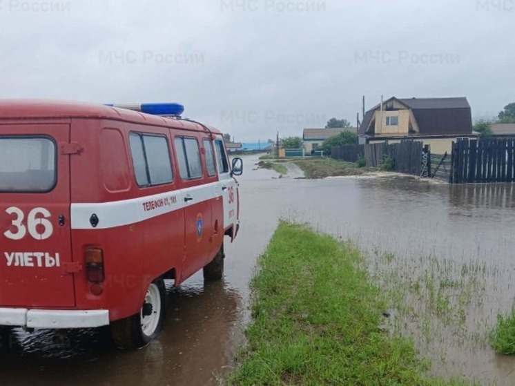 Вода зашла в пять домов в селе Читинского района
