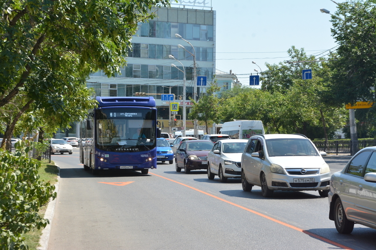 В Астрахани появятся выделенные полосы для общественного транспорта