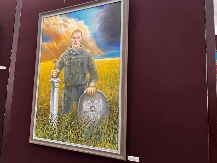 Сахалинская художница случайно написала портрет бойца, погибшего в зоне СВО