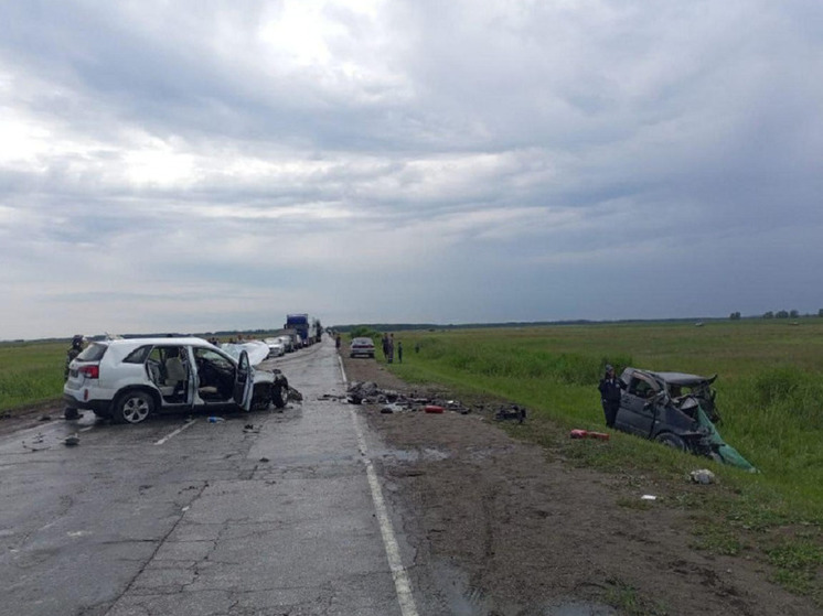 Под Новосибирском в ДТП с микроавтобусом погибли два человека