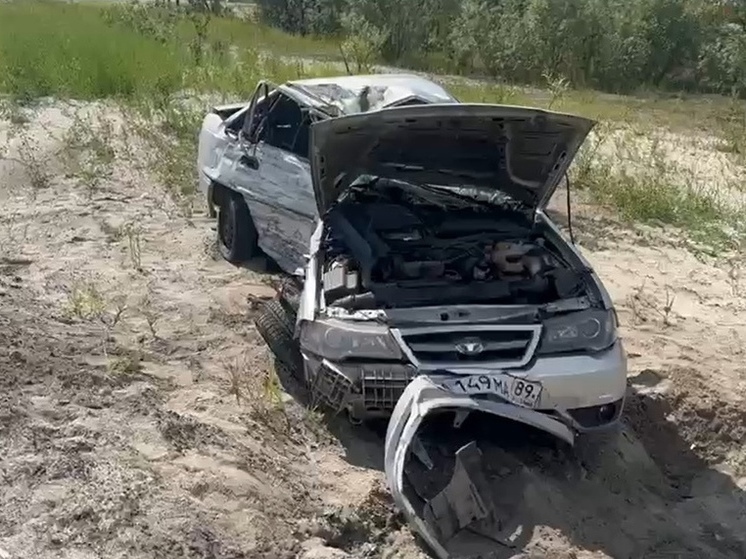Близ Муравленко легковушка влетела в грузовик: водитель в больнице