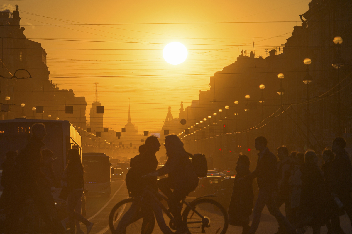 Жаркий сентябрь в Петербурге