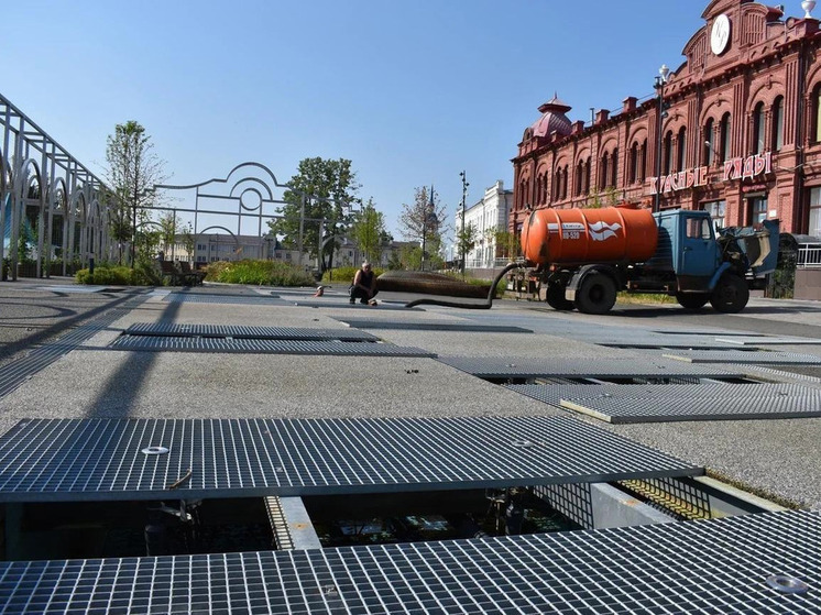 Фонтан в Молодёжном сквере Кинешмы закрыли для профилактических работ