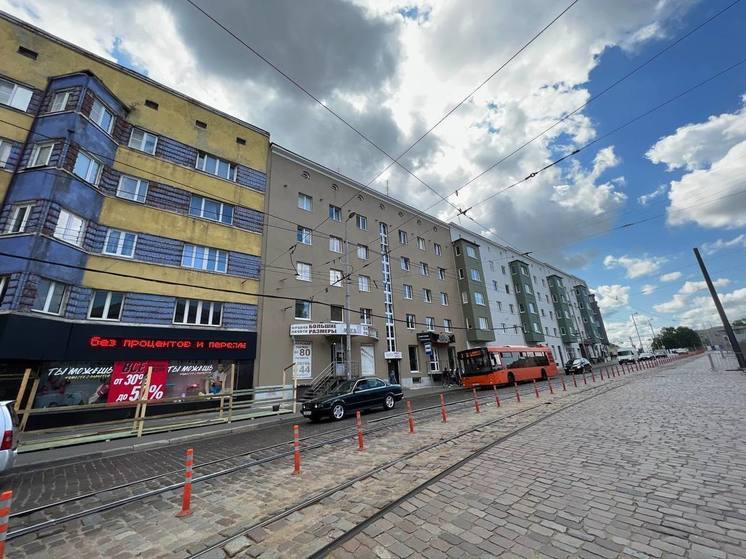 В Калининграде завершают ремонтные работы на Ленинском проспекте 135-149