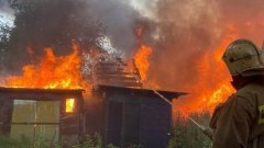 Пожар в деревне Кривцово