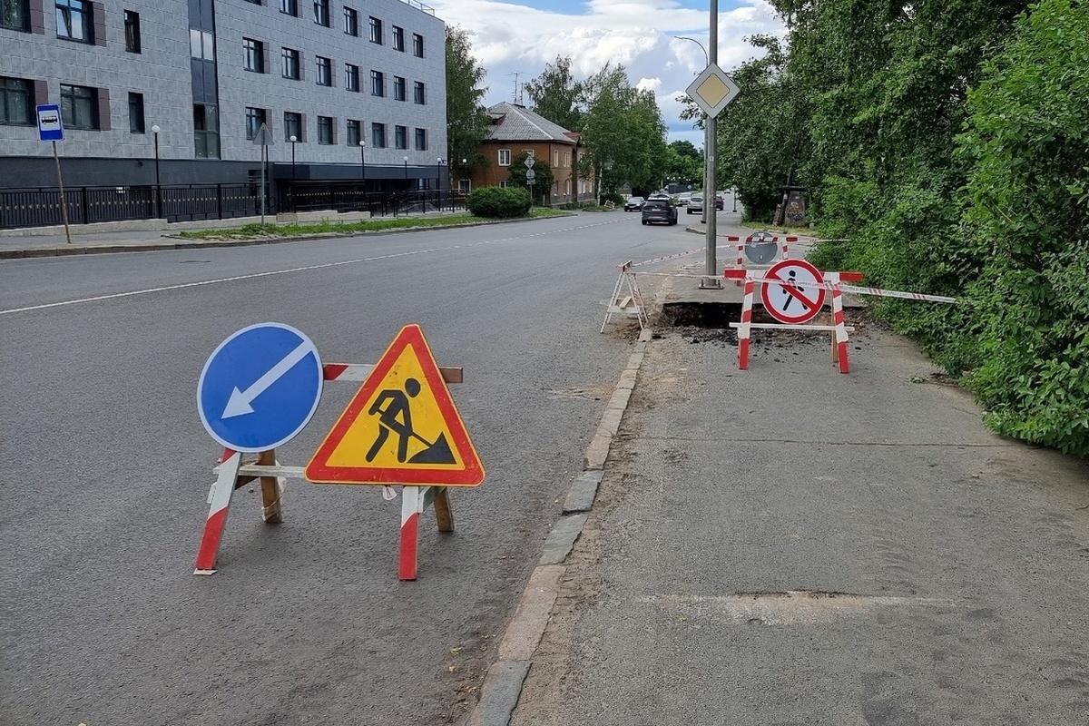 Дорогу в Петрозаводске перекроют для установки резинокордового настила на ж/д переезде