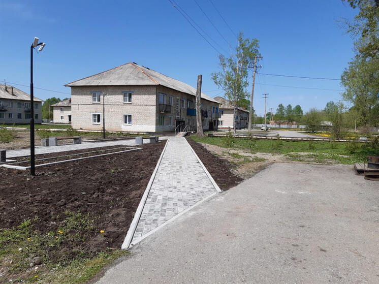 В Хабаровском крае в селе Полетное сдали две общественные территории в рамках нацпроекта