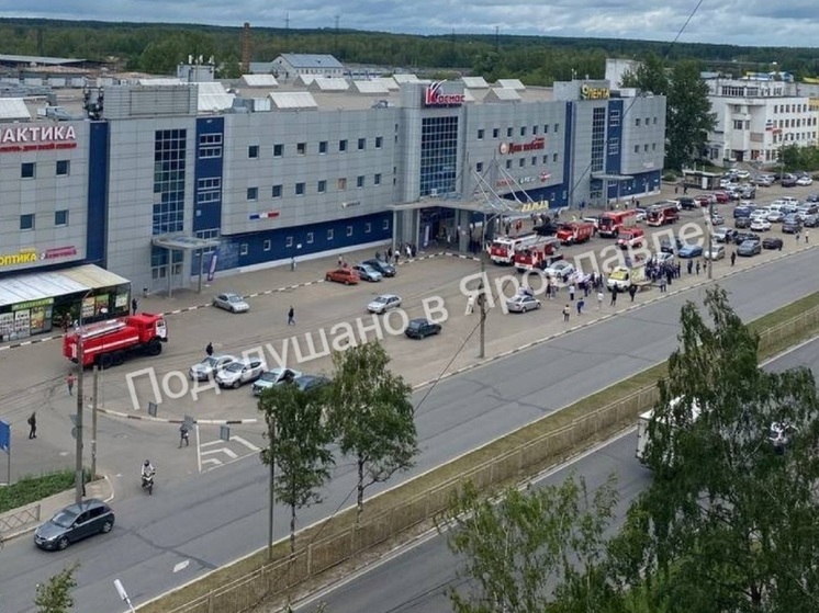 130 ярославцев эвакуировали из-за возгорания в ТЦ