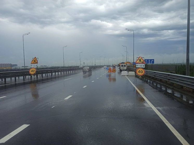 В Тюменской области на трассе чинят мост