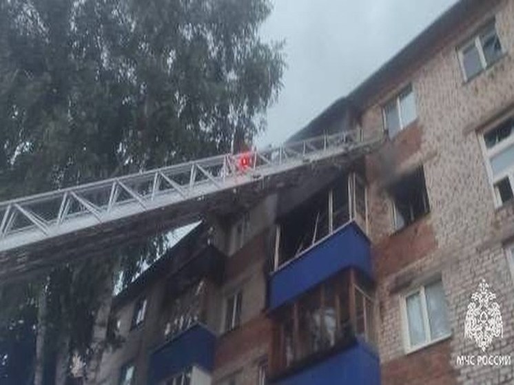 Житель Башкирии пострадал во время пожара в многоквартирном доме