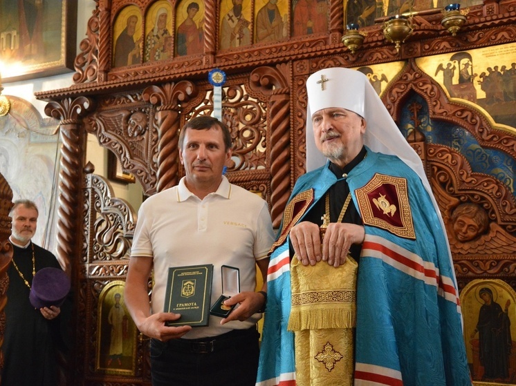 Александр Лихолат получил награду РПЦ
