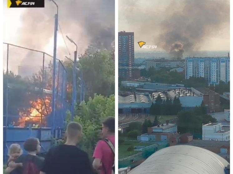 В Новосибирске мужчина потерял сознание во время пожара в Заельцовском районе