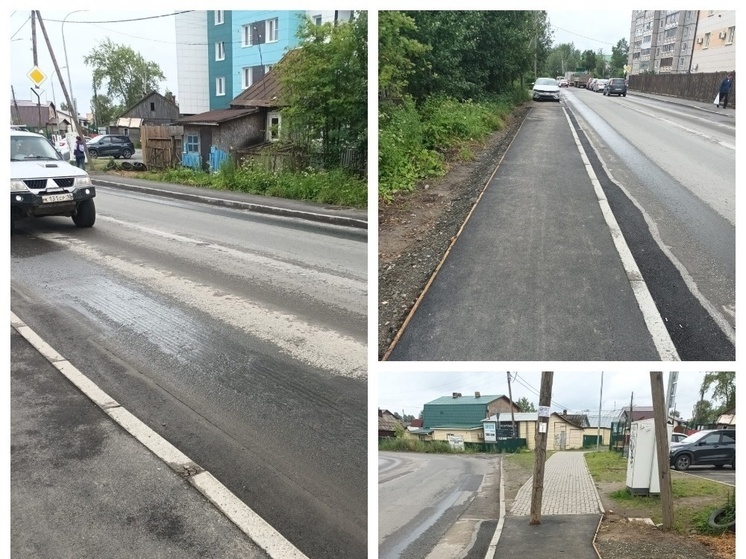 Долгожданный тротуар появился в отдаленном районе Петрозаводска