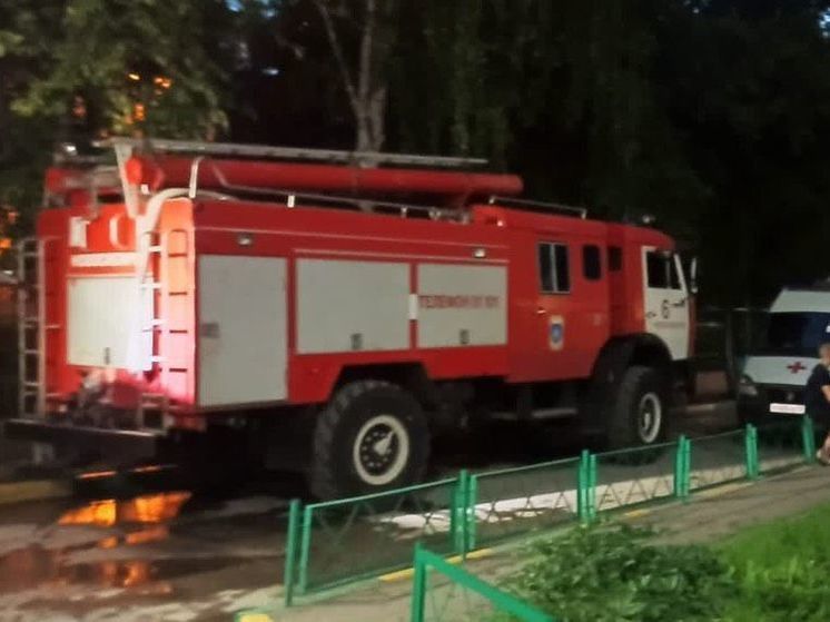 Четырех человек эвакуировали во время пожара в доме на улице Герцена в Новосибирске