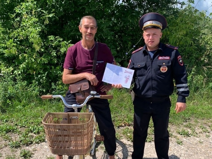 В Пронском районе сотрудники ГИБДД провели беседы с велосипедистами