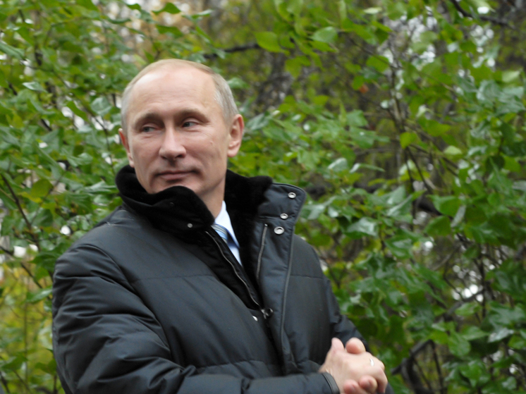 Петербуржцы смогли сфотографироваться и пообщаться с Владимиром Путиным на площади у Морского собора