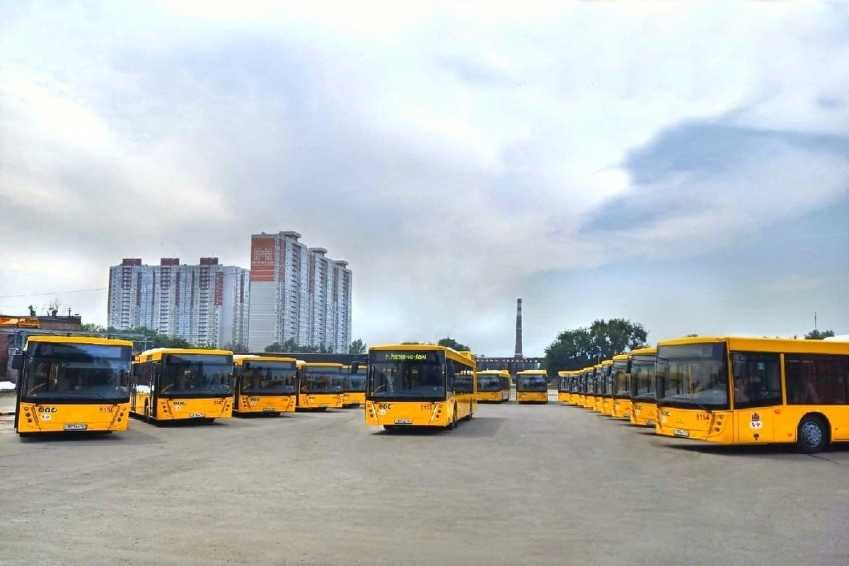 парк автобусов
