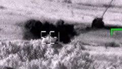Минобороны опубликовало видео уничтожения бронетехники ВСУ вертолетом Ка-52