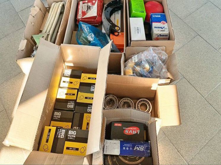 Из Рязанской области в зону СВО направили запчасти для техники