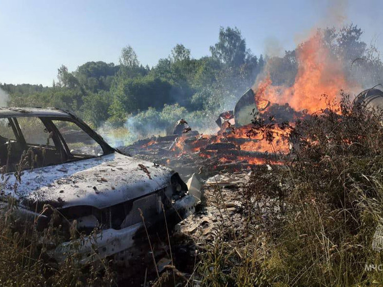 В Новгородской области сгорел частный дом