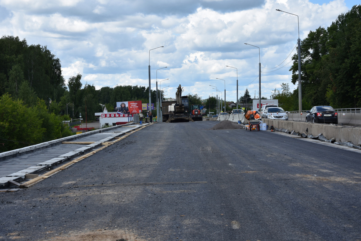 Юбилейный путепровод в Костроме откроют к 20 августа, если погода позволит