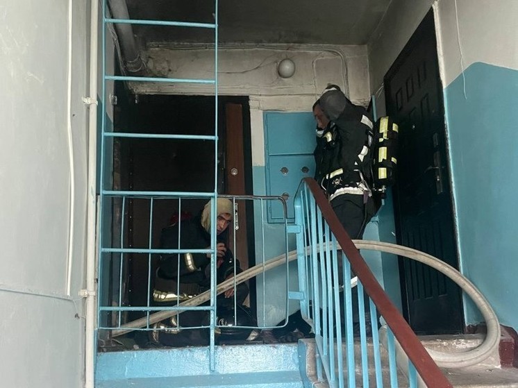 На Зоологической улице произошел пожар в пятиэтажке