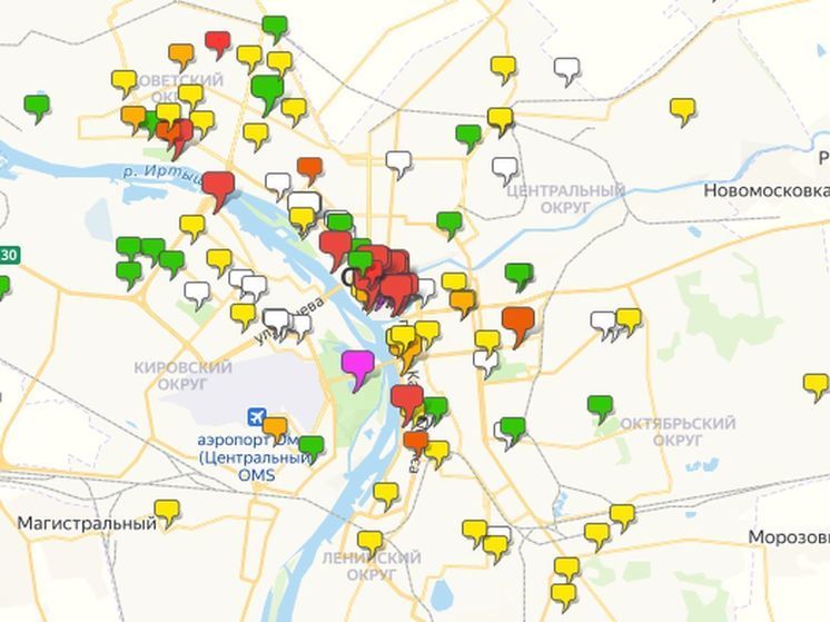 Интерактивная карта с мероприятиями на День города появилась на сайте мэрии Омска