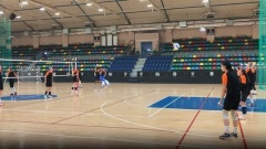 Фрагмент игровой тренировки хабаровских волейболисток 