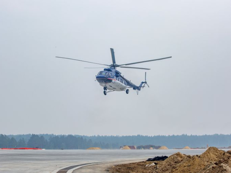 В аэропорту космодрома «Восточный» в Амурской области приземлился первый вертолет