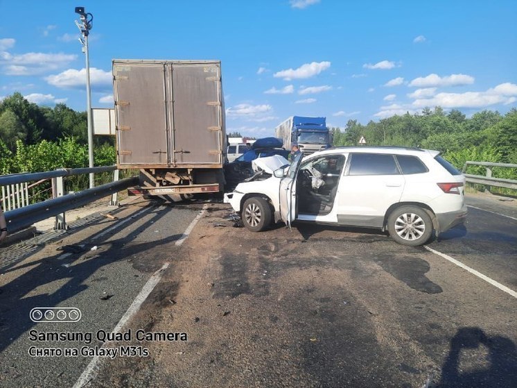 Трое детей пострадали в массовом ДТП с КАМАЗом на Кокшайском тракте