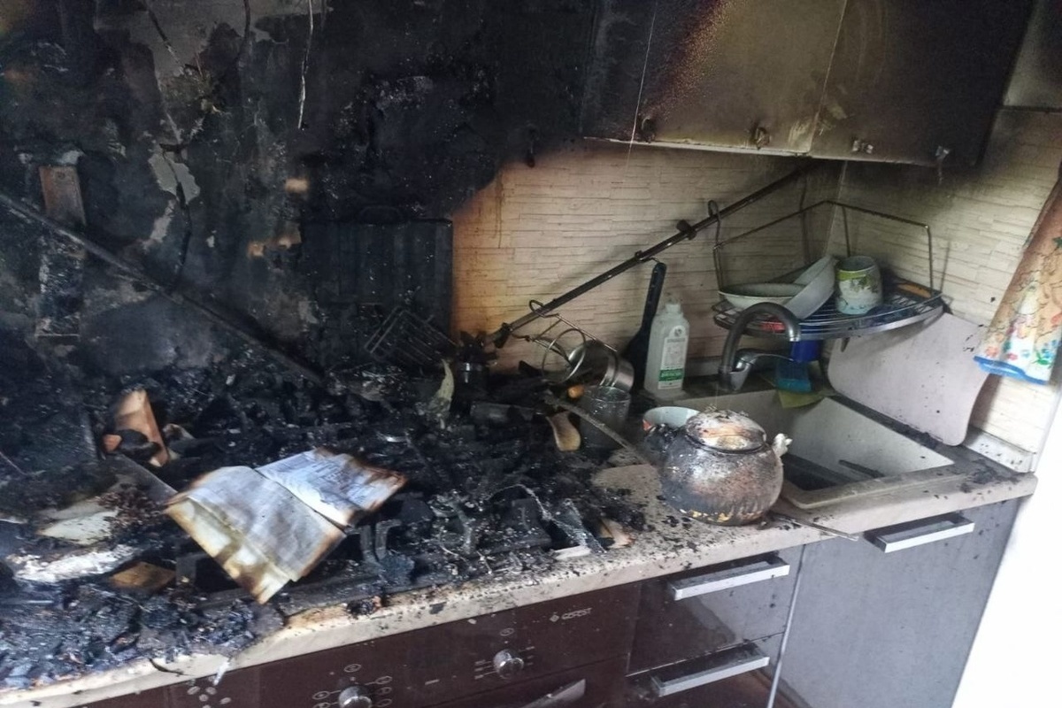 Микроволновка в Талдоме загорелась во время грозы