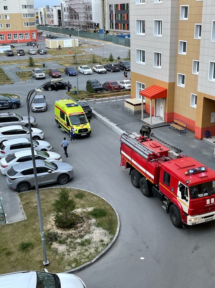 Девочка закрылась в квартире и полезла в окно: в Новом Уренгое пожарные спасли ребенка от падения со 2 этажа