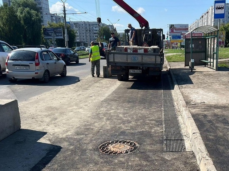 Дополнительную ливневку установили на затапливаемом участке в Барнауле