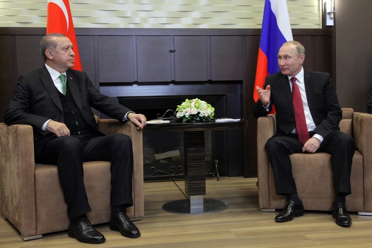 В Кремле рассказали о чем условились Путин и Эрдоган во время разговора